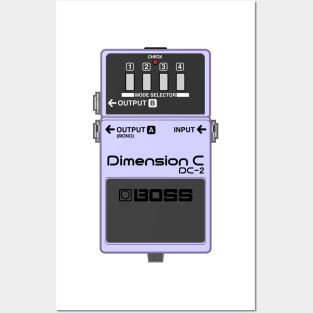 Boss DC-2 Dimension C Guitar Effect Pedal Posters and Art